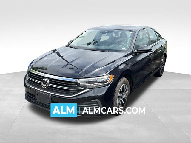 Black 2024 Volkswagen Jetta Sedan Front-Wheel Drive 8-Speed Automatic
