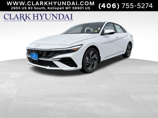 Serenity White 2026 Hyundai Elantra Sedan Front-Wheel Drive Continuously Variable Transmission