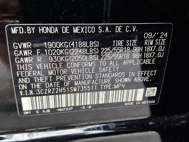 Used 2025 Honda HR-V SUV