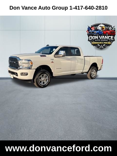 Bright White Clearcoat 2024 RAM 2500 Laramie Crew Cab 4WD Pickup Truck Four-Wheel Drive 6-Speed Automatic