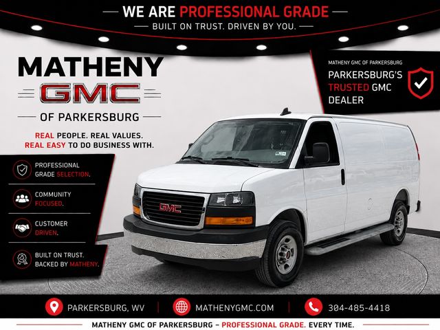 Summit White 2025 GMC Savana Cargo Van Rear-Wheel Drive 8-Speed Automatic Overdrive