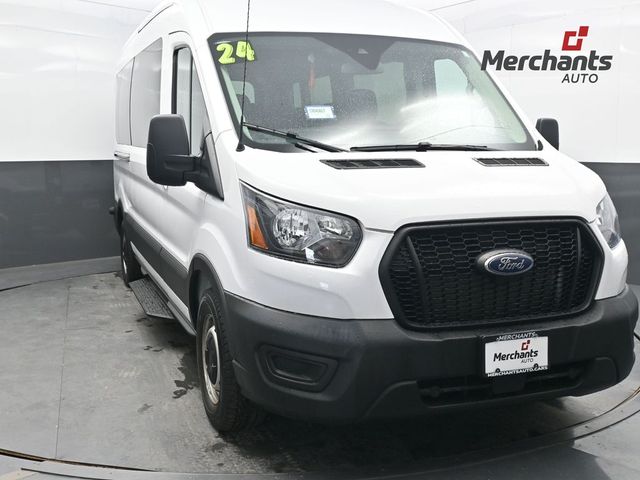 Oxford White 2024 Ford Transit Passenger Van Rear-Wheel Drive