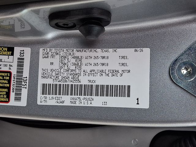 New 2026 Toyota Tundra Truck