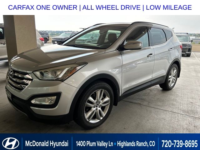 Moonstone Silver 2013 Hyundai Santa Fe Sport SUV / Crossover All-Wheel Drive 6-Speed Automatic Overdrive
