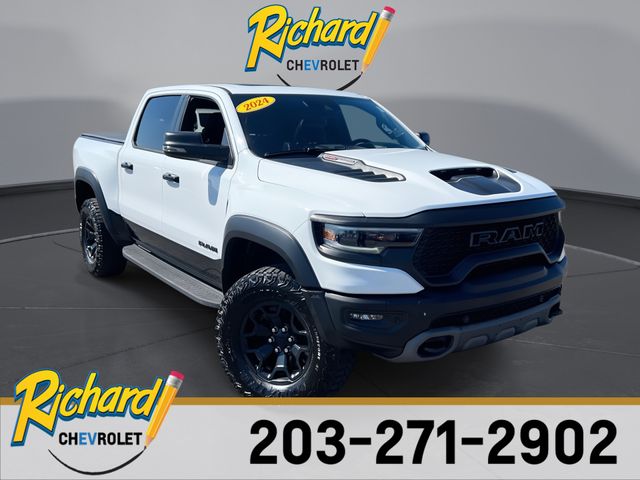 Bright White Clearcoat 2024 RAM 1500 TRX Crew Cab 4WD Pickup Truck All-Wheel Drive 8-Speed Automatic