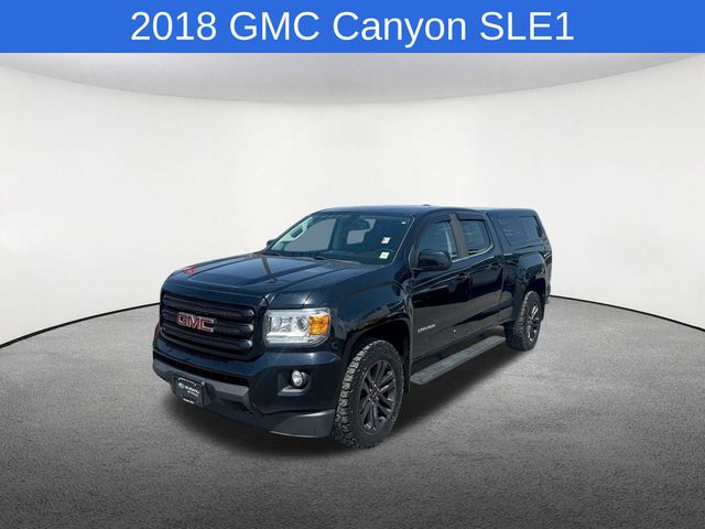 Black 2018 GMC Canyon Pickup Truck Four-Wheel Drive 8-Speed Automatic