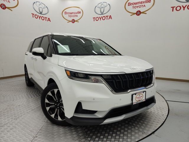 Snow White Pearl 2024 Kia Carnival Minivan Front-Wheel Drive 8-Speed Automatic