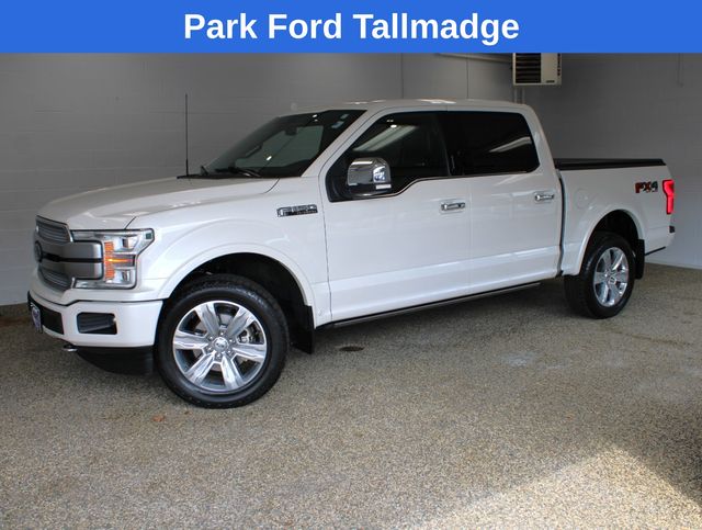 White Platinum Clearcoat Metallic 2019 Ford F-150 Pickup Truck Four-Wheel Drive Automatic