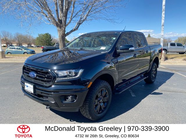 Shadow Black 2020 Ford Ranger Lariat SuperCrew 4WD Pickup Truck Four-Wheel Drive Automatic
