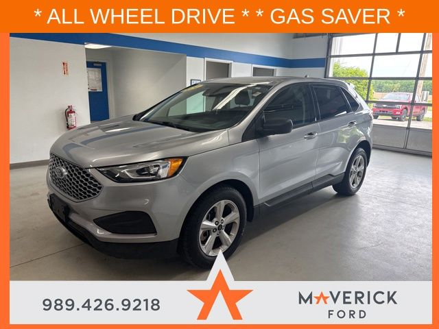 Iconic Silver Metallic 2024 Ford Edge SUV / Crossover All-Wheel Drive 8-Speed Automatic
