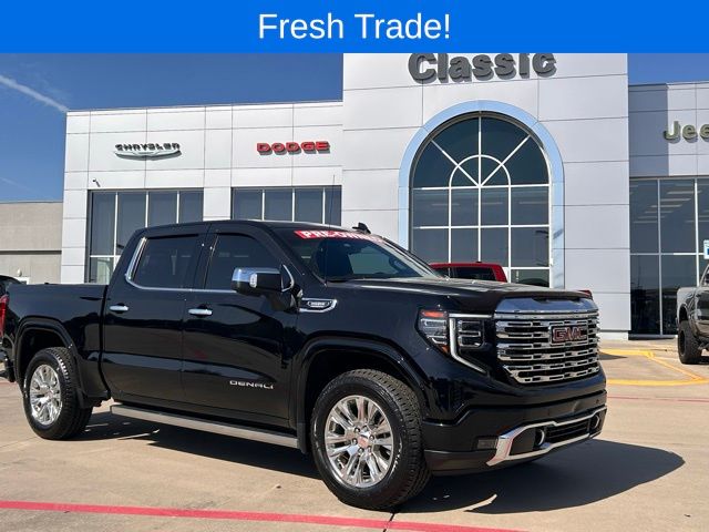 Onyx Black 2023 GMC Sierra 1500 Denali Crew Cab 4WD Pickup Truck Four-Wheel Drive Automatic
