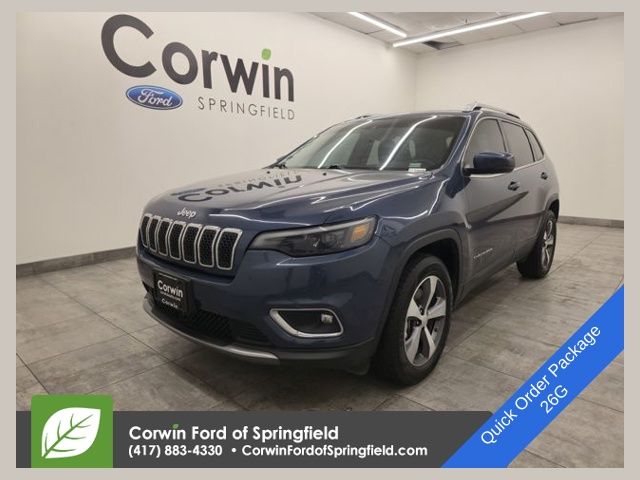 Slate Blue Pearlcoat 2021 Jeep Cherokee Limited 4WD SUV / Crossover Four-Wheel Drive 9-Speed Automatic