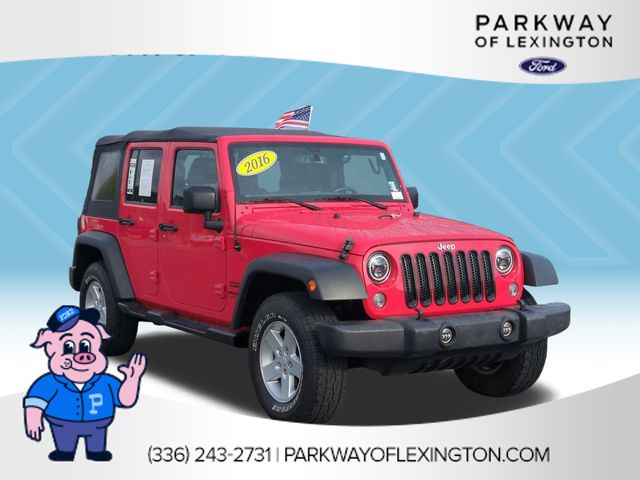 Used 2016 Red Jeep Unlimited Sport image 7