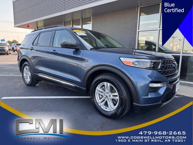 Blue Metallic 2020 Ford Explorer SUV / Crossover Rear-Wheel Drive Automatic