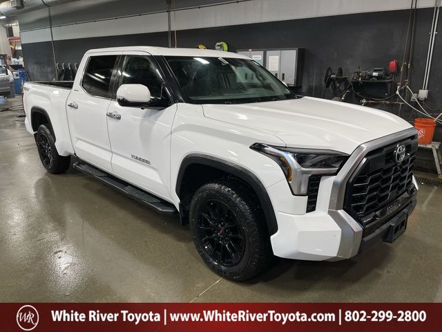 White 2022 Toyota Tundra Limited CrewMax Cab LB 4WD Pickup Truck Four-Wheel Drive Automatic