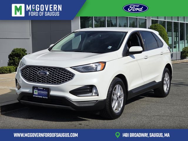 Star White Metallic Tri-Coat 2023 Ford Edge SUV / Crossover All-Wheel Drive 8-Speed Automatic