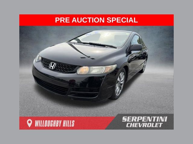 Black 2010 Honda Civic Coupe Coupe Front-Wheel Drive 5-Speed Automatic