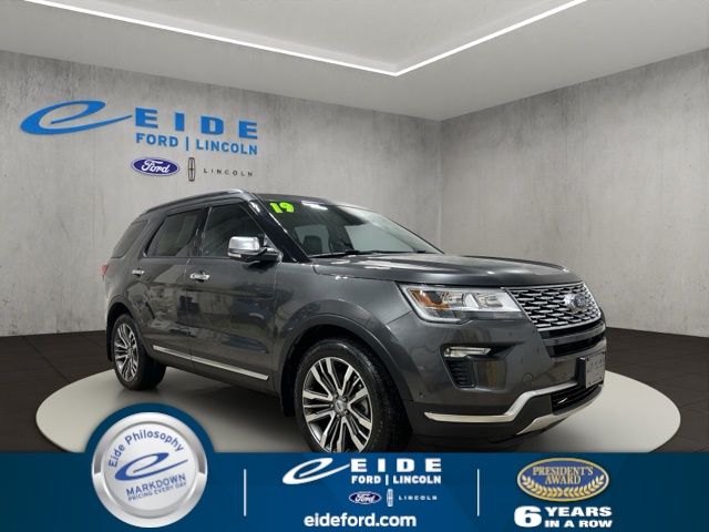 Gray (Magnetic Metallic) 2019 Ford Explorer Platinum AWD SUV / Crossover All-Wheel Drive 6-Speed Automatic