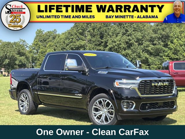 Diamond Black Crystal Pearlcoat 2025 RAM 1500 Pickup Truck Four-Wheel Drive 8-Speed Automatic