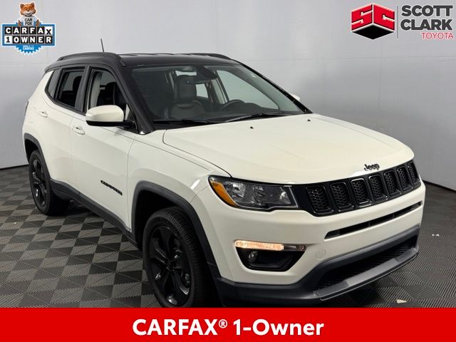 White Clearcoat 2018 Jeep Compass SUV / Crossover Four-Wheel Drive 9-Speed Automatic