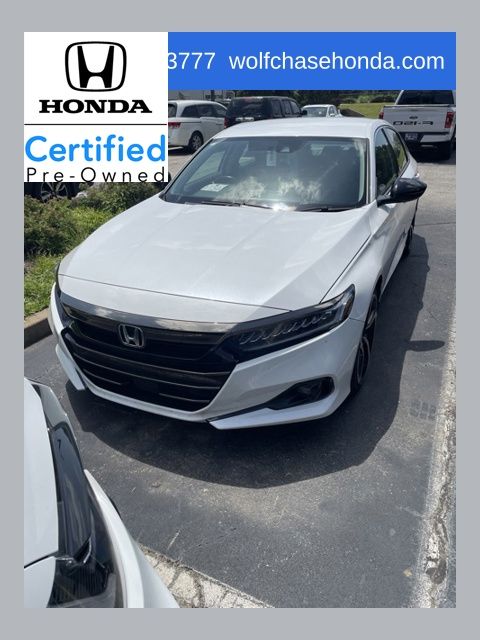 Platinum White Pearl 2022 Honda Accord Sedan Front-Wheel Drive Continuously Variable Transmission