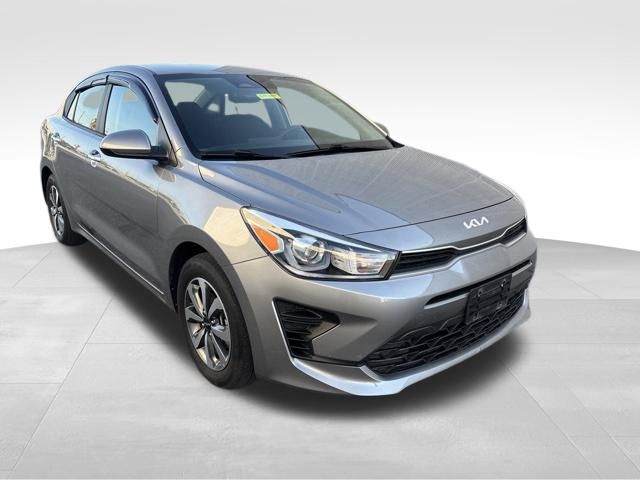 Steel Gray 2023 Kia Rio Sedan Front-Wheel Drive Continuously Variable Transmission