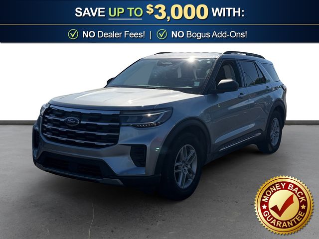 Iconic Silver Metallic 2025 Ford Explorer Active RWD SUV / Crossover Rear-Wheel Drive Automatic