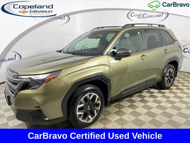 Green Metallic 2025 Subaru Forester SUV / Crossover All-Wheel Drive Continuously Variable Transmission