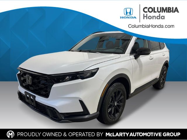 Platinum White Pearl 2025 Honda CR-V Hybrid Sport-L AWD SUV / Crossover All-Wheel Drive Continuously Variable Transmission
