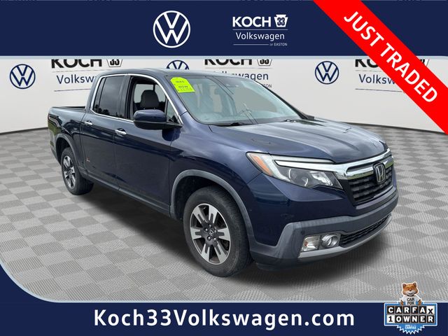 Blue 2017 Honda Ridgeline Pickup Truck All-Wheel Drive 6-Speed Automatic