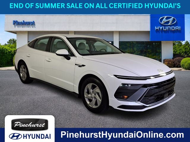 White 2025 Hyundai Sonata Sedan Front-Wheel Drive 8-Speed Automatic