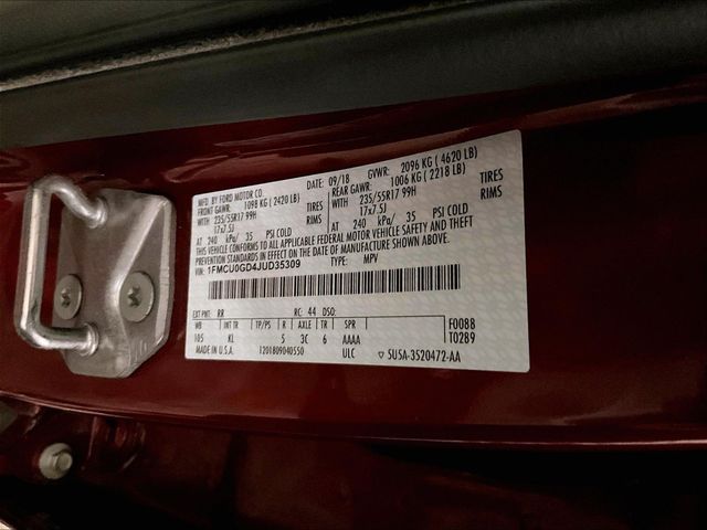 2018 Ford Escape SE Red at Honda North