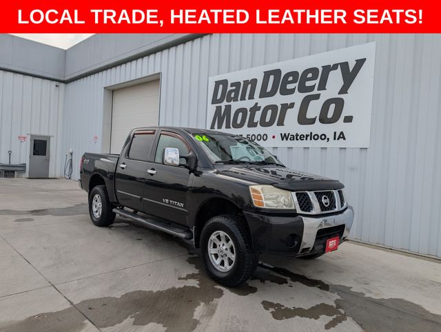 Galaxy Black Metallic 2006 Nissan Titan Pickup Truck Four-Wheel Drive 5-Speed Automatic Overdrive