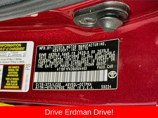 Used 2016 Toyota Camry Sedan