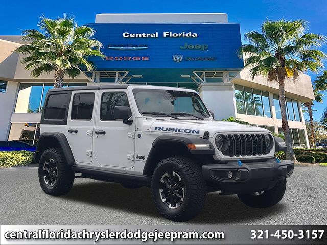 Bright White Clearcoat 2025 Jeep Wrangler 4xe Rubicon 4WD SUV / Crossover Four-Wheel Drive 8-Speed Automatic