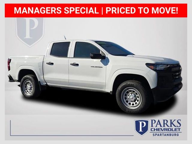 Summit White 2025 Chevrolet Colorado Work Truck Crew Cab RWD Pickup Truck 4X2 8-Speed Automatic