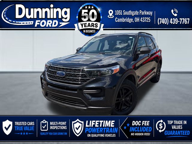 Agate Black Metallic 2021 Ford Explorer XLT AWD SUV / Crossover All-Wheel Drive Automatic