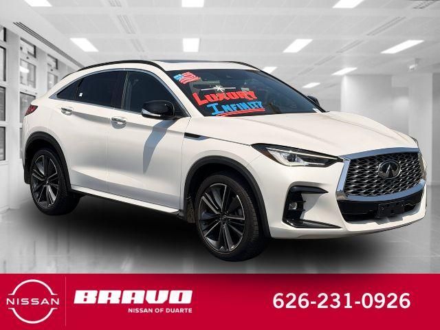 White 2025 INFINITI QX55 SUV / Crossover All-Wheel Drive Continuously Variable Transmission