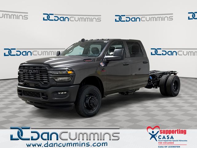 Gray (Granite Crystal Metallic Clearcoat) 2026 RAM 3500 Chassis Tradesman Crew Cab LB DRW 4WD Pickup Truck Four-Wheel Drive 8-Speed Automatic