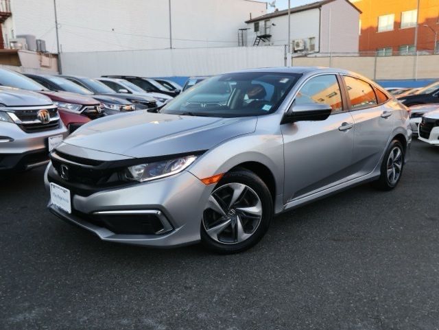Lunar Silver Metallic 2021 Honda Civic LX FWD Sedan Front-Wheel Drive Continuously Variable Transmission