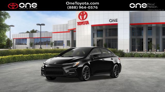 Black 2026 Toyota Corolla SE FWD Sedan Front-Wheel Drive Continuously Variable Transmission