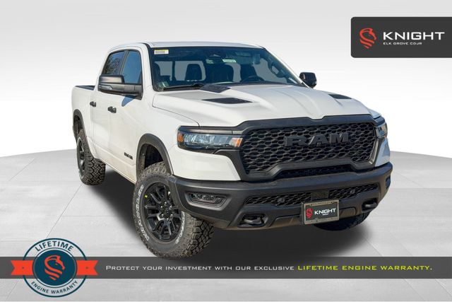 Bright White Clearcoat 2026 RAM 1500 Pickup Truck Four-Wheel Drive 8-Speed Automatic