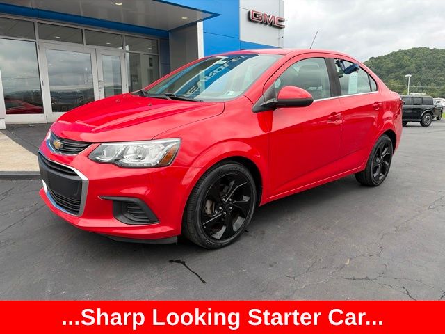 Red 2019 Chevrolet Sonic Sedan Front-Wheel Drive 6-Speed Automatic