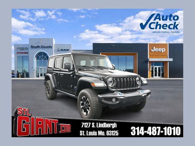Black Clearcoat 2024 Jeep Wrangler 4xe SUV / Crossover Four-Wheel Drive 8-Speed Automatic