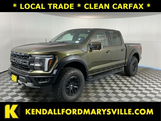 Green 2025 Ford F-150 Raptor SuperCrew 4WD Pickup Truck Four-Wheel Drive Automatic