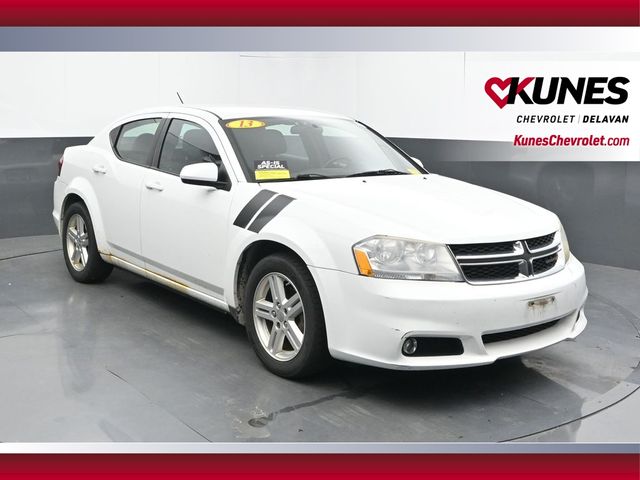 Bright White Clearcoat 2013 Dodge Avenger Sedan Front-Wheel Drive 6-Speed Automatic