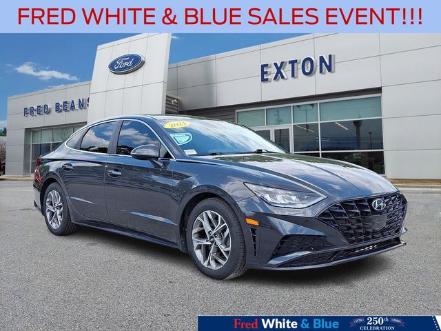 Portofino Gray 2021 Hyundai Sonata Sedan Front-Wheel Drive 8-Speed Automatic Overdrive