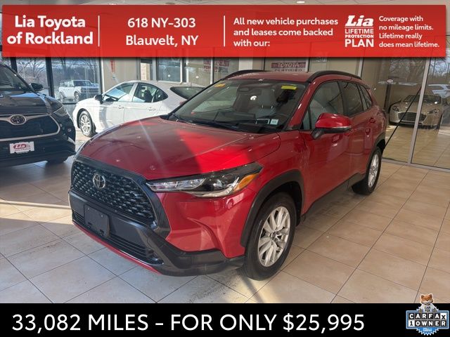 Barcelona Red Metallic 2023 Toyota Corolla Cross LE AWD SUV / Crossover All-Wheel Drive Continuously Variable Transmission