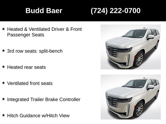 used 2023 Cadillac Escalade car, priced at $79,965