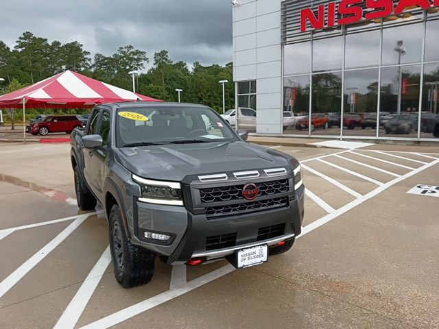 Gray (Gun Metallic) 2026 Nissan Frontier PRO-4X Crew Cab 4WD Pickup Truck Four-Wheel Drive 9-Speed Automatic Overdrive